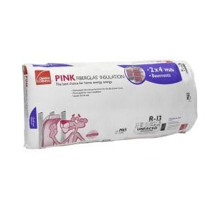 Owens Corning EcoTouch 3 1/2 in. x 24 in. x 96 in. R 13 Unfaced Fiberglass Insulation Batts M65