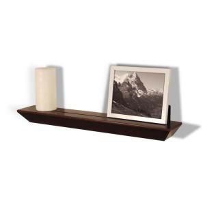 23 in. x 4 in. Espresso Floating Accent Ledge 0191354