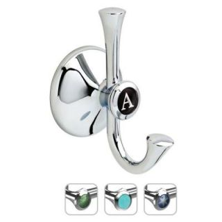 Delta Coco Double Robe Hook in Polished Chrome   Customizable COC35 PC