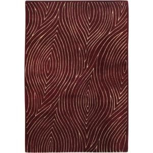 Chandra Solas Plum/Taupe 5 ft. x 7 ft. 6 in. Indoor Area Rug SOL12200 576
