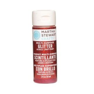 Martha Stewart Crafts 2 oz. Garnet Multi Surface Glitter Acrylic Craft Paint 32164