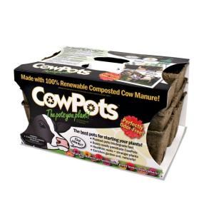 Liquid Fence 3 in. 6 Cell Tray Cow Pots (3 Pack) HG CP3612
