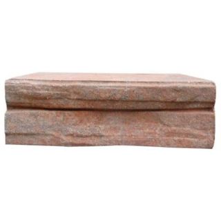 Natural Impressions 8 in. x 12 in. Concrete Garden Wall Block 16200051