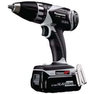 Panasonic 14.4 Volt Tough IP Drill and Driver Kit with 2   3.3Ah Lithium Ion Battery Packs EY7441LR2S