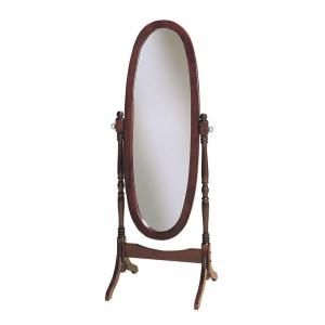 Powell 59.25 in. x 22.5 in. Cherry Wood Framed Cheval Mirror 978
