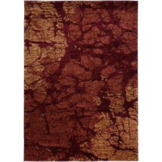 LR Resources Rock Red 7 ft. 10 in. x 10 ft. 6 in. Plush Indoor Area Rug LR80920 RE811