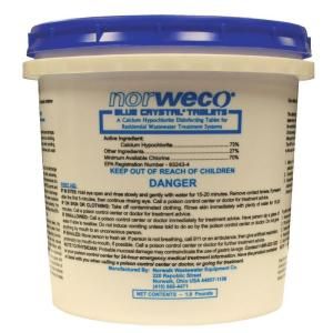 Norweco 1.9 lb. Pail Blue Crystal Disinfecting Tablets FSB50005