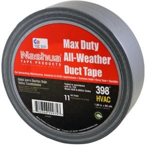 Nashua Tape 398 Max Duty 1 7/8 in. x 60 yds. All Weather Silver Duct Tape 3980020621