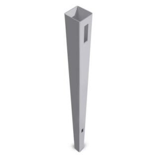 Veranda Pro Series 8 1/2 ft. x 5 in. x 5 in. Vinyl Anaheim Seacoast Grey Routed End Post 153591