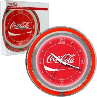 Trademark Global 14 in. Coca Cola Dynamic Ribbon Neon Wall Clock coke 1400 DR