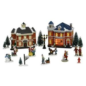 Home Accents Holiday Lighted Village Set (20 Piece) 11538162