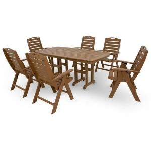 Trex Outdoor Furniture Yacht Club Tree House 7 Piece Highback Patio Dining Set TXS103 1 TH