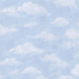 Brewster 56 sq. ft. Azure Light Blue Sky Wallpaper 443 CI6273