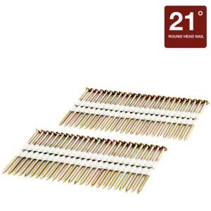 Freeman 2 3/8 in. x 0.113 in. Coated Plastic Collated Galvanized Ring Shank Framing Nails FR.113 238GRS