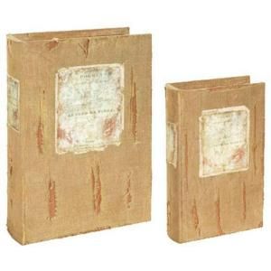 Home Decorators Collection Natural Book Boxes (Set of 2) 0188810820