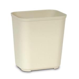 Rubbermaid Commercial Products 7 gal. Fire Resistant Beige Waste Basket FG254300BEIG