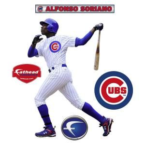 Fathead 23 in. x 32 in. Alfonso Soriano Chicago Cubs Wall Decal FH15 15086
