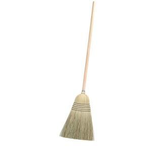 Carlisle 56 in. Blended Corn Bristle 5 Stitch Warehouse Janitorial Broom 4135067