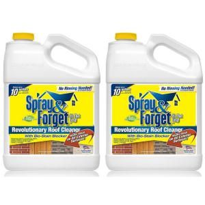Spray & Forget 1 gal. Concentrated No Rinse Eco Friendly Roof and Exterior Surface Cleaner (2 Pack) SF1G J/2