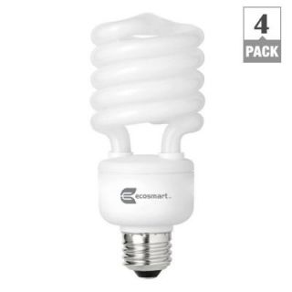 EcoSmart 100W Equivalent Daylight (5000K) Spiral CFL Light Bulb (4 Pack) ES5M827250KYOW
