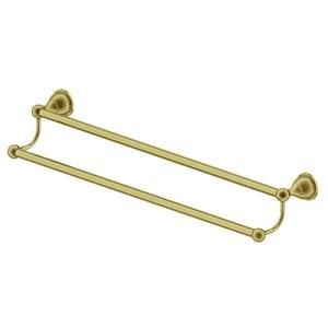 Glacier Bay Mandouri Series 24 in. Double Towel Bar in Polished Brass 262A 1302