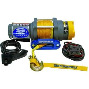 Superwinch Terra Series 25SR 12 Volt DC ATV Winch with Hawse Fairlead and Synthetic Rope 1125230
