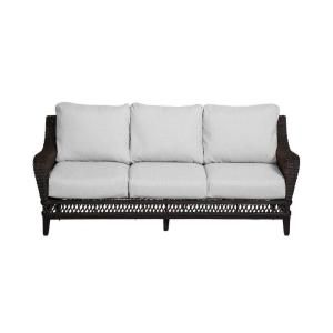 Hampton Bay Woodbury Patio Sofa with Bare Cushion DY9127 S B
