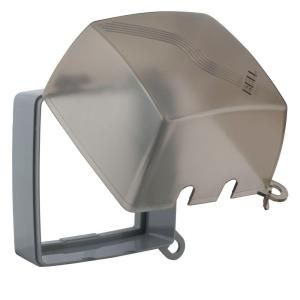 Bell 2 Gang Weatherproof Square While in Use Cover   Gray   DISCONTINUED 5795 0