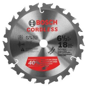 Bosch 6 1/2 in. 18 Tooth Cordless Series Circular Saw Blades CBCL618A