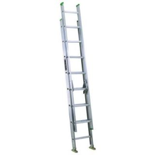 Louisville Ladder 20 ft. Aluminum Extension Ladder with 225 lb. Load Capacity Type II Duty Rating L 2223 20