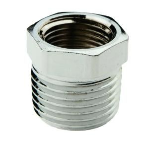3/4 in. x 1/2 in. Lead Free Chrome Plated Brass MIP x FIP Hex Bushing LFACP 870