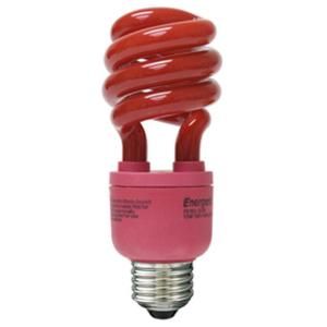 CLI Energetic 60W Equivalent Spiral CFL Light Bulb   Red FE15313SRVP1