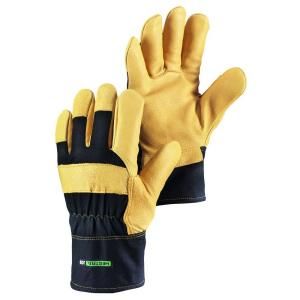 Hestra JOB Tantel Size 10 X  Large Cold Weather Insulated Durable Pigskin Glove in Black and Tan 14330 10