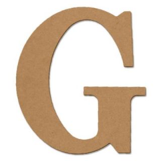 Design Craft MIllworks 8 in. MDF Classic Wood Letter (G) 47366