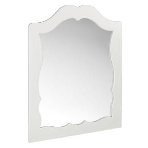 Home Decorators Collection Reflections 38 in. H x 30 in. W Mia Mirror in Antique White DISCONTINUED 0506010410