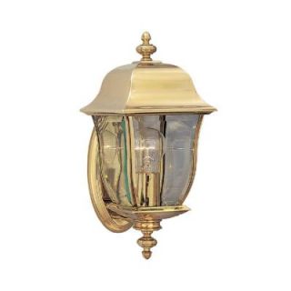 Designers Fountain Oak Harbor Polished Brass Lantern Outdoor Wall Mount HC0254