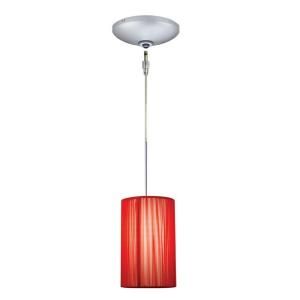 JESCO Lighting Low Voltage Quick Adapt 5 in. x 106 in. Red Pendant and Canopy Kit KIT QAP231 RD A