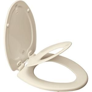 NextStep Elongated Closed Front Toilet Seat in Biscuit 1583SLOW 346