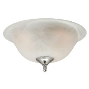 Hunter 2 Light Swirled Marble Dual Use Ceiling Fan Light Kit 28568