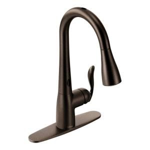 MOEN Arbor MotionSense Single Handle Pull Down Sprayer Kitchen Faucet in Oil Rubbed Bronze 7594EORB