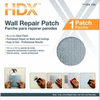 HDX 4 in. x 4 in. Drywall Repair Patch 49005