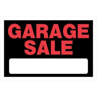 The Hillman Group 8 in. x 12 in. Plastic Garage Sale Sign 839946