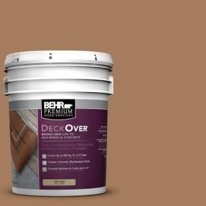 BEHR Premium DeckOver 5 gal. #SC 158 Golden Beige Wood and Concrete Paint 500005