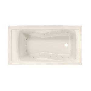 American Standard EverClean Integral Apron 5 ft. x 32 in. Air Bath Tub in Linen with Right Drain DISCONTINUED 2425L.168C.222