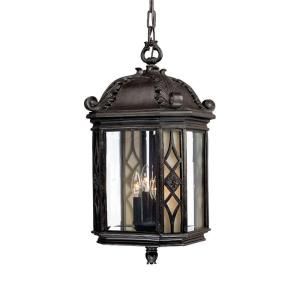 Acclaim Lighting Florence Collection 4 Light Outdoor Marbleized Mahogany Hanging Lantern 326MM