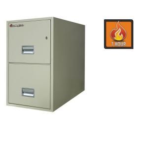 SentrySafe 2 Drawer 31 in. Deep Letter Vertical Fire File in White Glove Delivery 2T3100