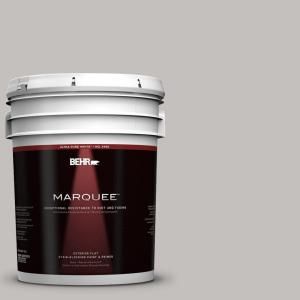 BEHR MARQUEE 5 gal. #PPU18 10 Natural Gray Flat Exterior Paint 445005
