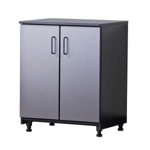 Tuff Stor 27 in. W x 34 in. H x 21 in. D Freestanding Thermo Fused Melamine 2 Door Base Cabinet in Grey 2101 1