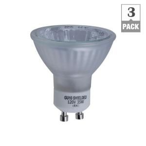 Hampton Bay 35 Watt Halogen GU10 Partial Reflector Light Bulb (3 Pack) EE747FC