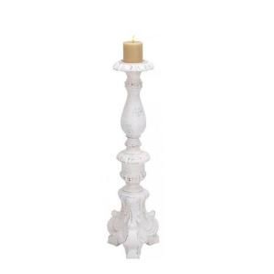 Home Decorators Collection Pisa Antique White Large Candle Holder 1946820410